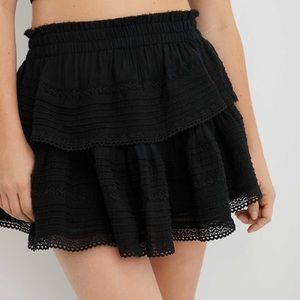 Aerie Rock n’ Ruffle Mini Skirt